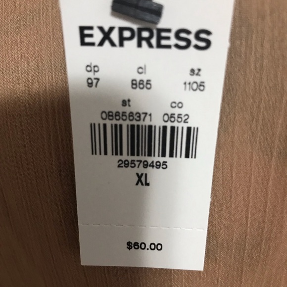 Women’s Size XL Beautiful Tan Blouse from Express! - Picture 5 of 6